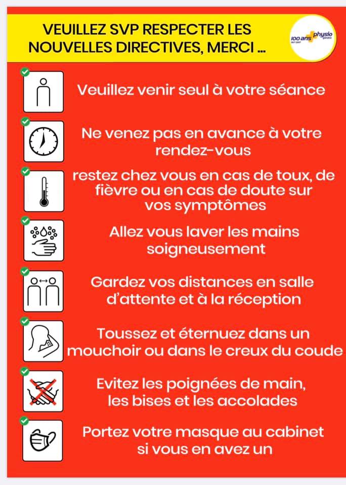 Directives PhysioGenève